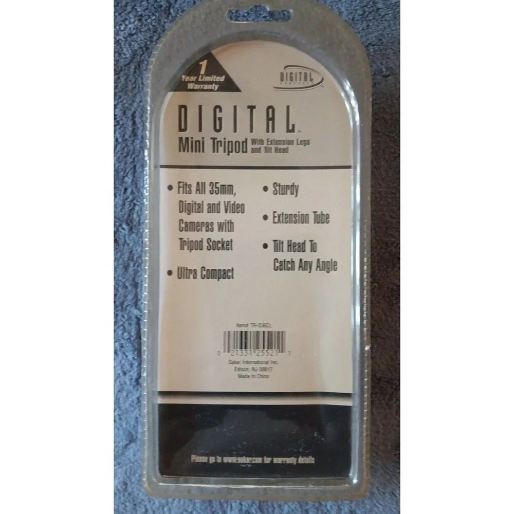 New Digital Concepts Mini TR-036CL Tripod with Extension Legs & Tilt Head